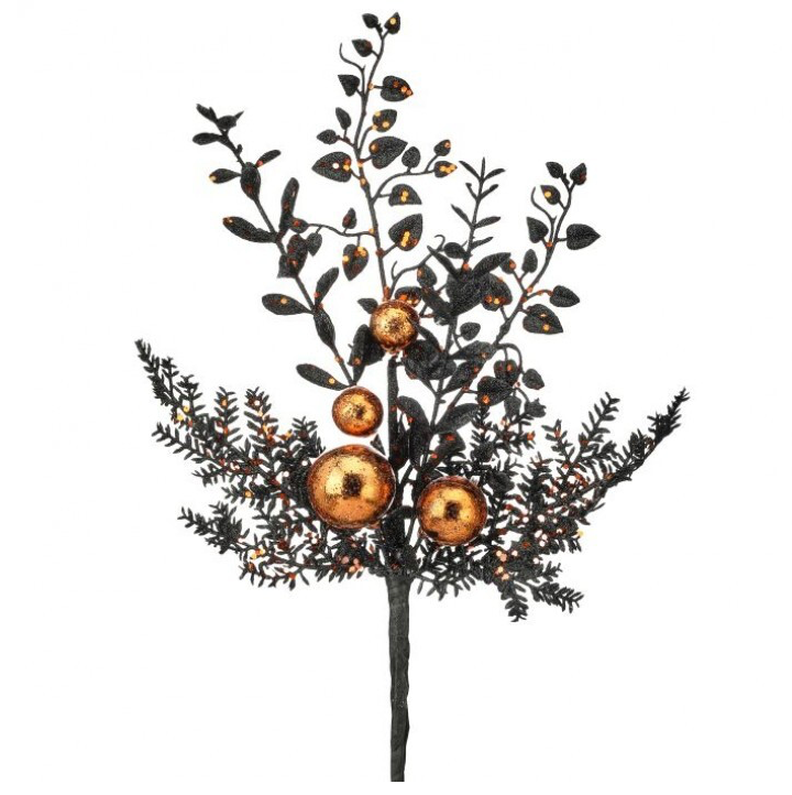 18" Glitter Ball Spray (Black/Orange)
