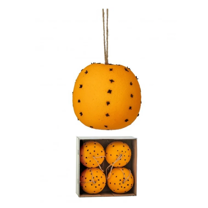 4" Orange W/Clove Ornament Box/4