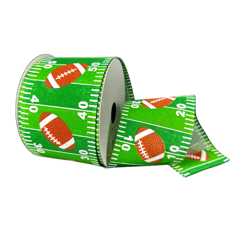 2.5" X 10Y Football Field W/ Footballs