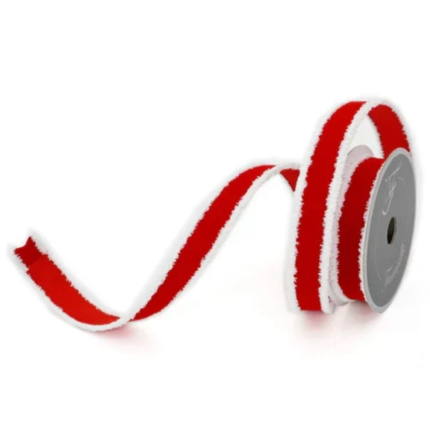 1"X10YD Santa Trim (Red) Farrisilk