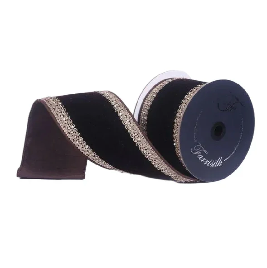 4"X5YD Plush Topaz (Chocolate)