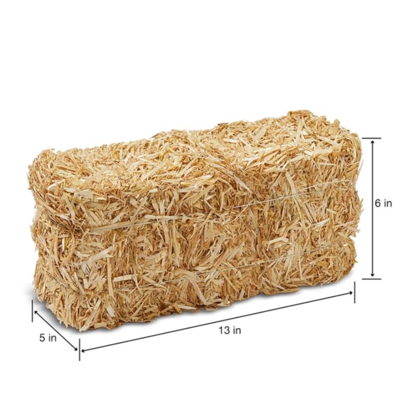 5 x 6 x 13" Decorative Straw Straw Bale