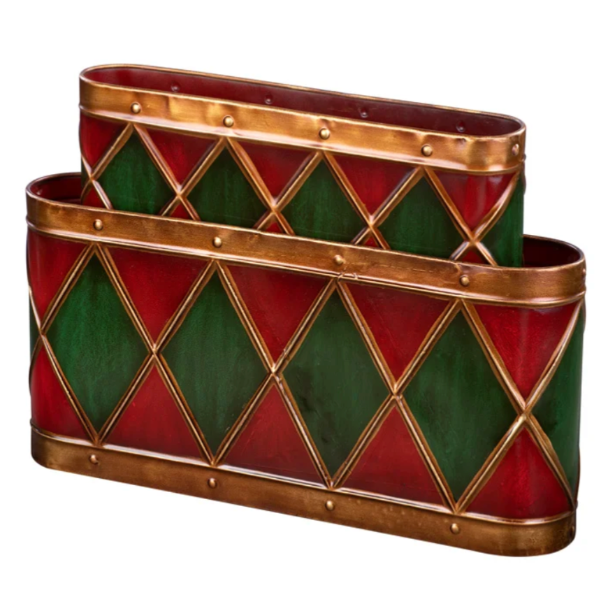 Oval Christmas Planter (Set of 2)