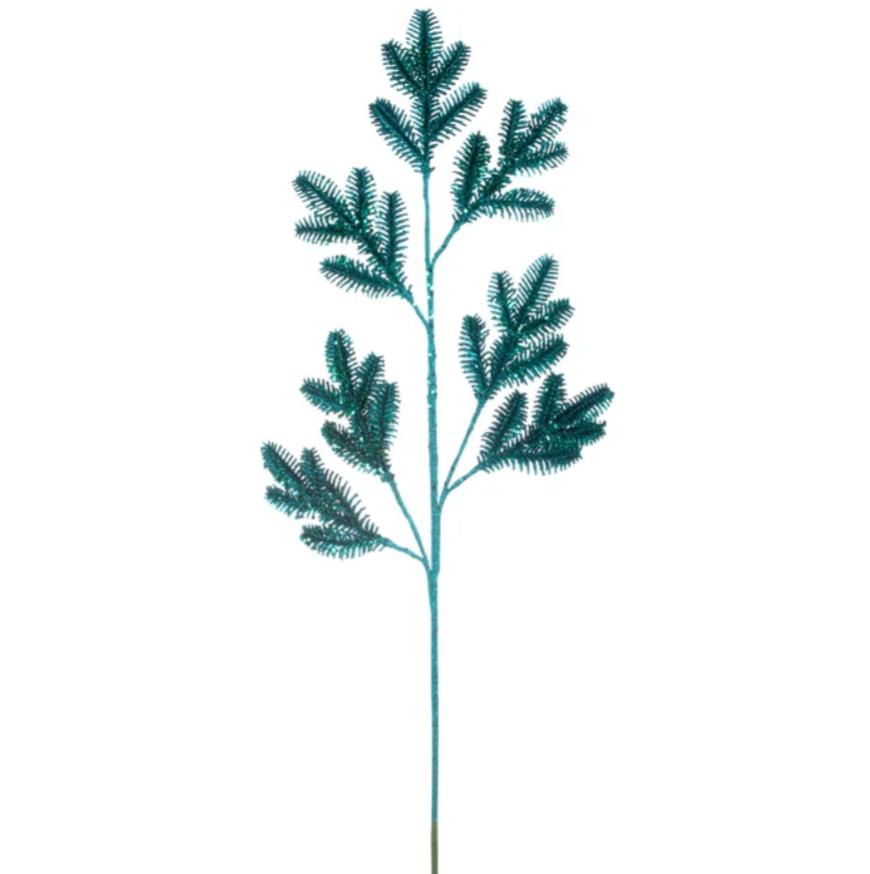 Glitter Pine Spray (Turquoise)