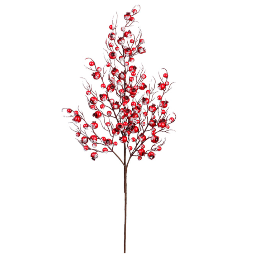 32" Red Frost Crabapple Spray