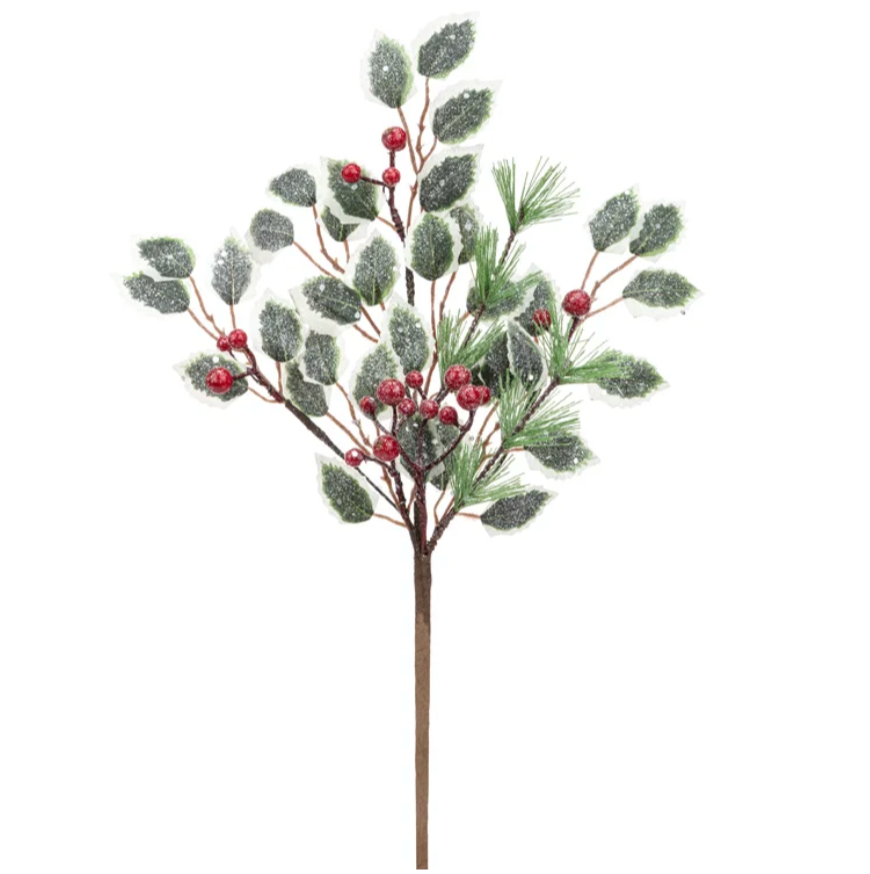 16" Holly Berry Frost Pick