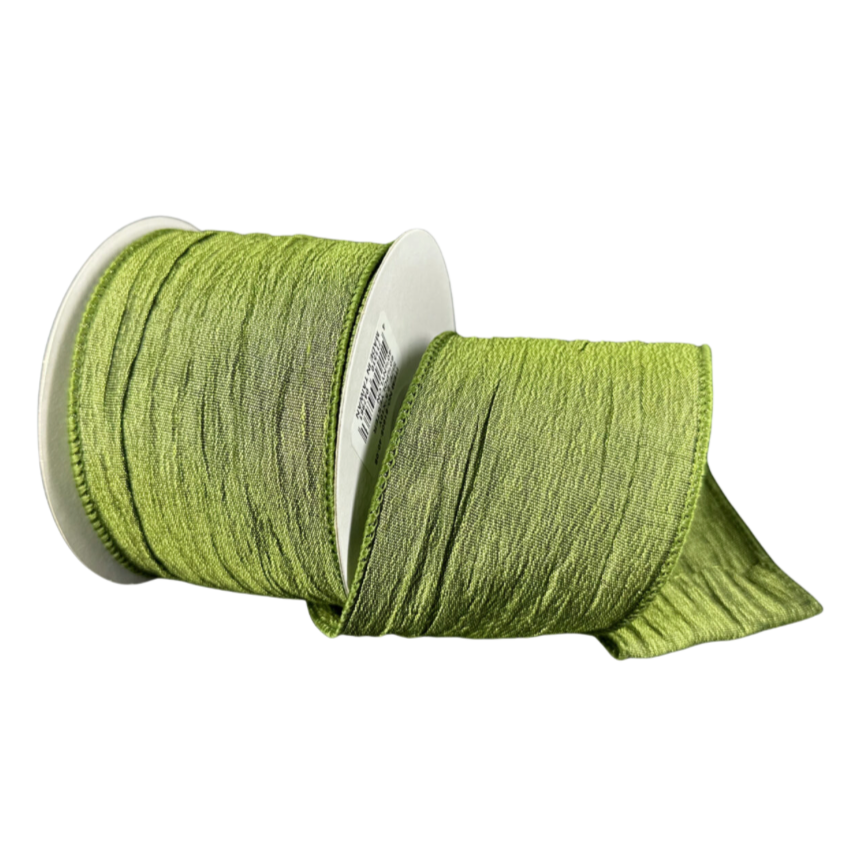 2.5"X10Y Wrinkle Satin (Moss)