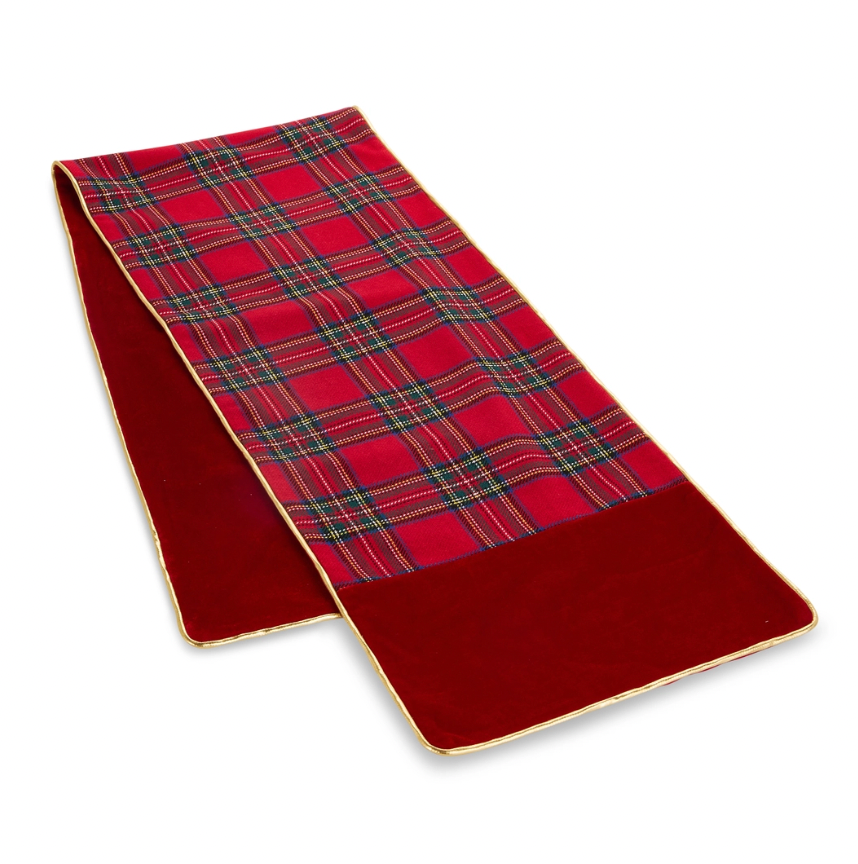 72" Plaid Table Runner