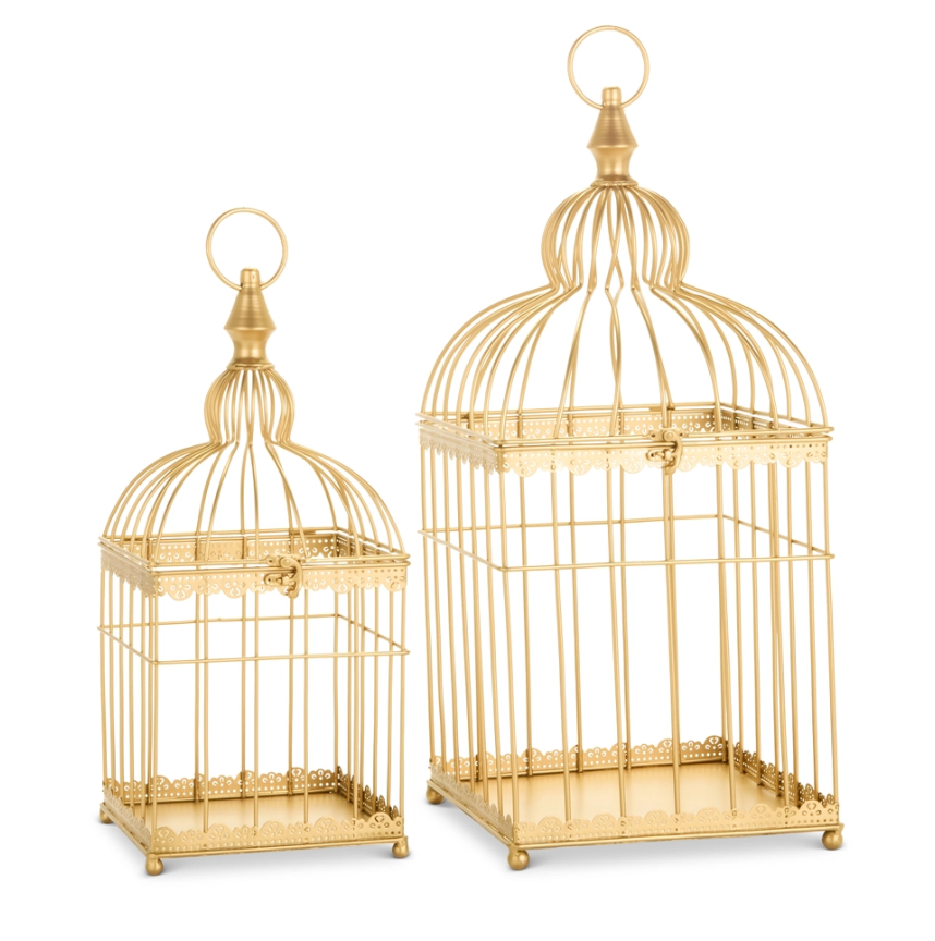 21.5" Bow Birdcage Lantern (Set of 2)