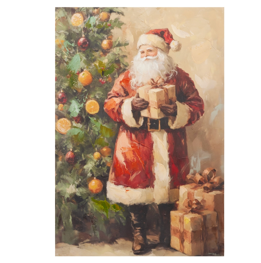23.5" Classic Claus Wall Art