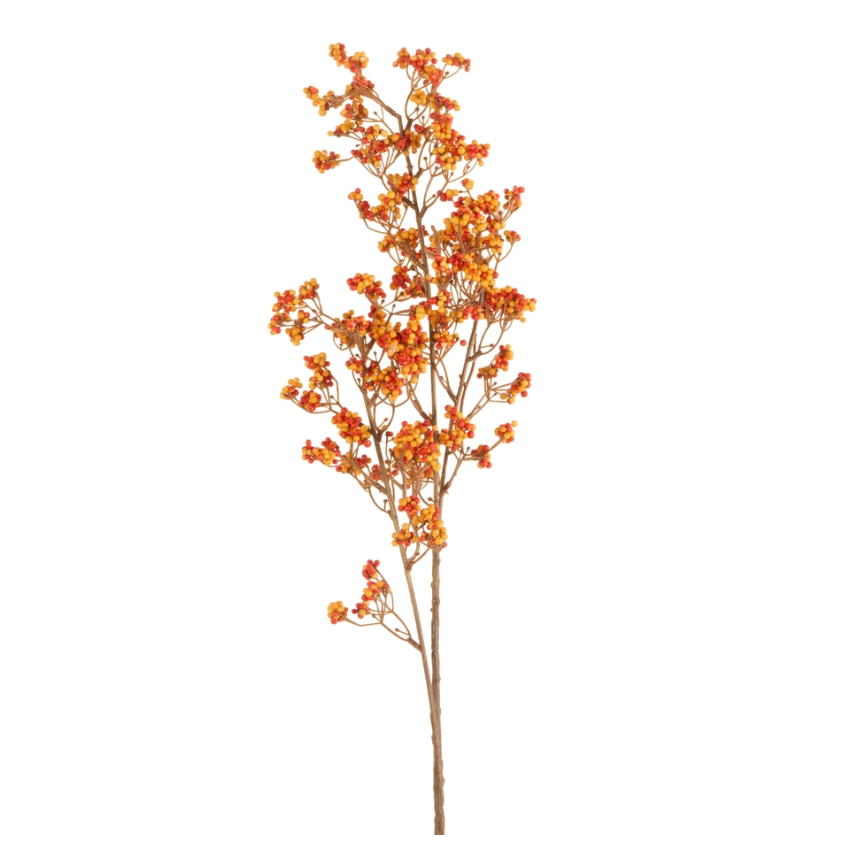 32" Orange Berry Spray