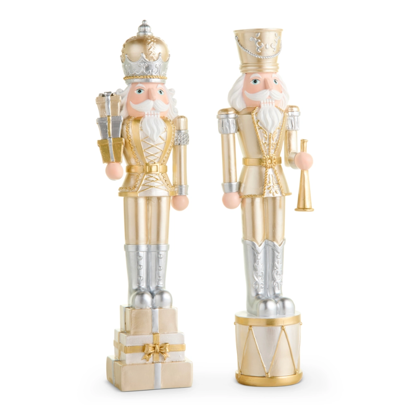 12.25" Nutcrackers On Stand (Assorted, Purchase is for ONE)