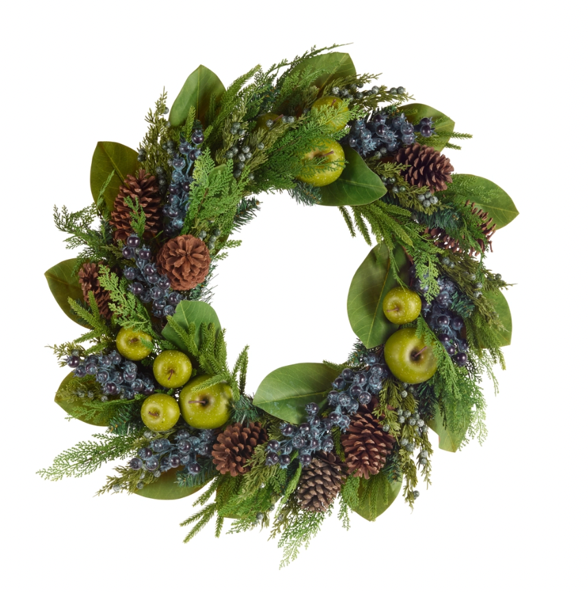 28" Apple, Berry And Greenery Wreath