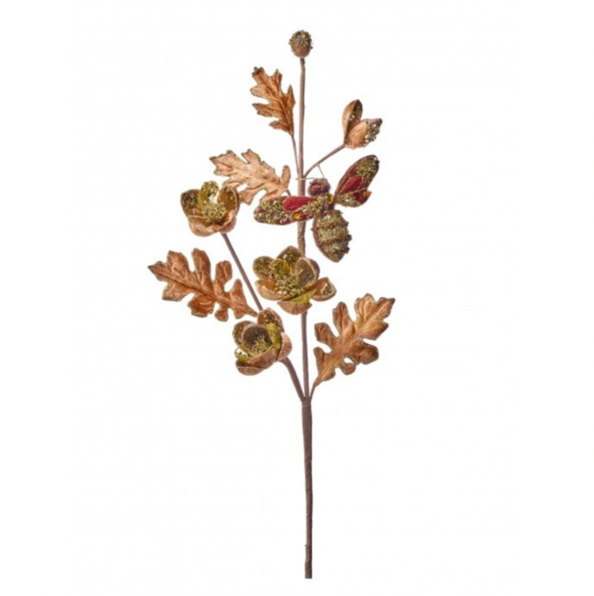 27" Jeweled Mini Magnolia W/Bee Spray