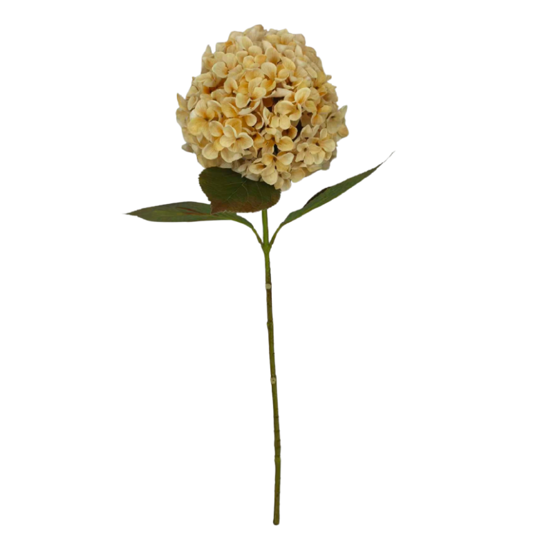 27" Single Hydrangea Spray (Beige)