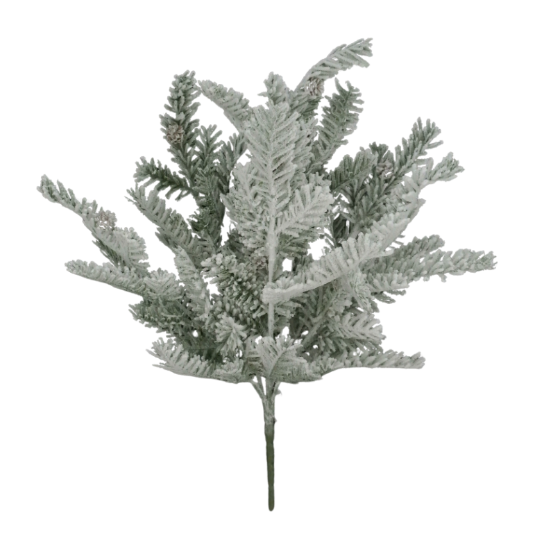 20" Snowed Pine Bush X6