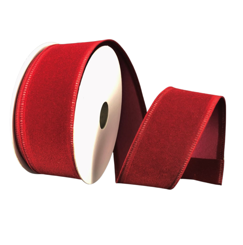 1.5"X10Y Velvet (Burgundy)