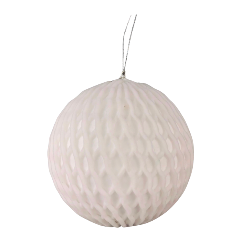 6" Hanging Ball (White)