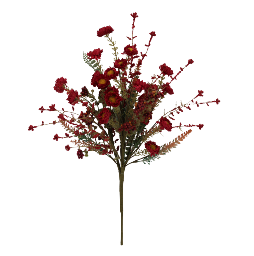 20" Mixed Wild Daisy Berry (Red)