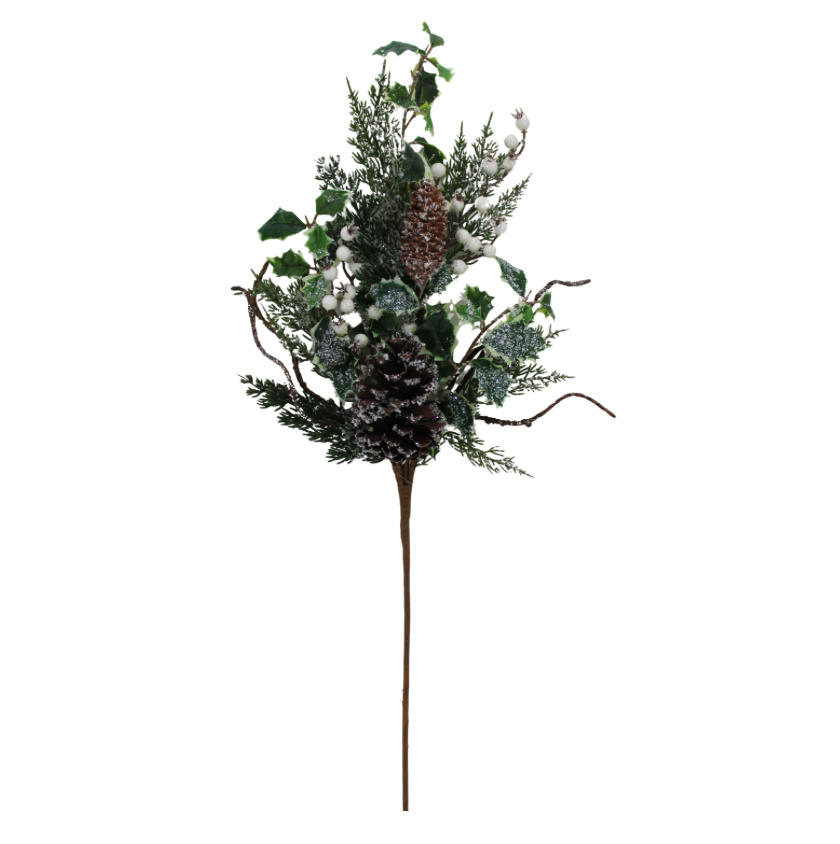 29" Frosted Holly Berry