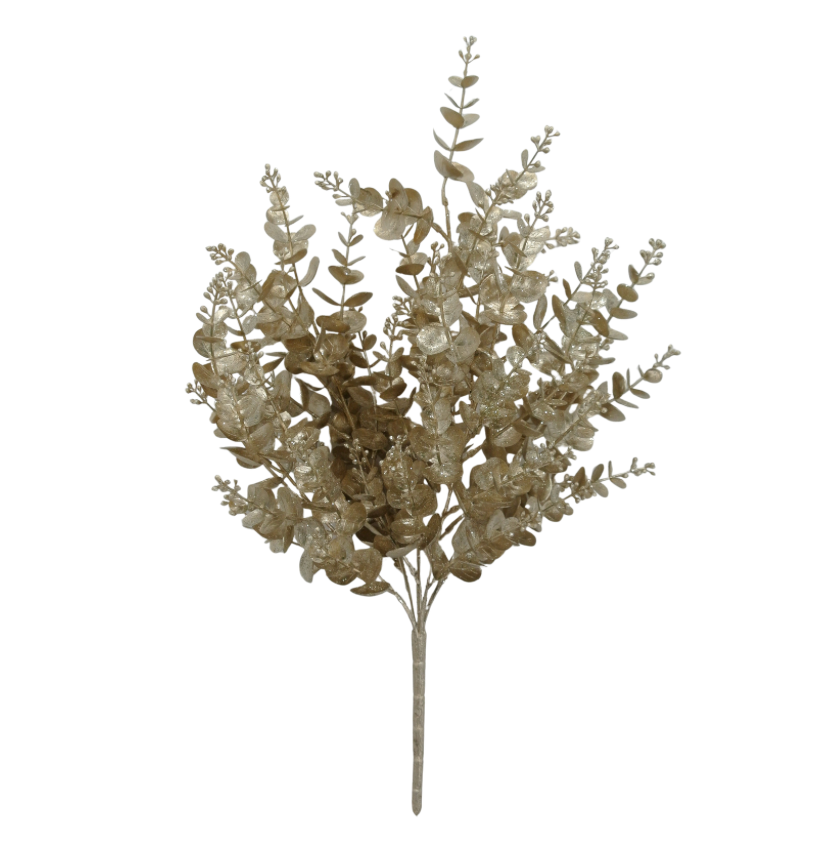 20" Eucalyptus W/ Glitter (Champagne)