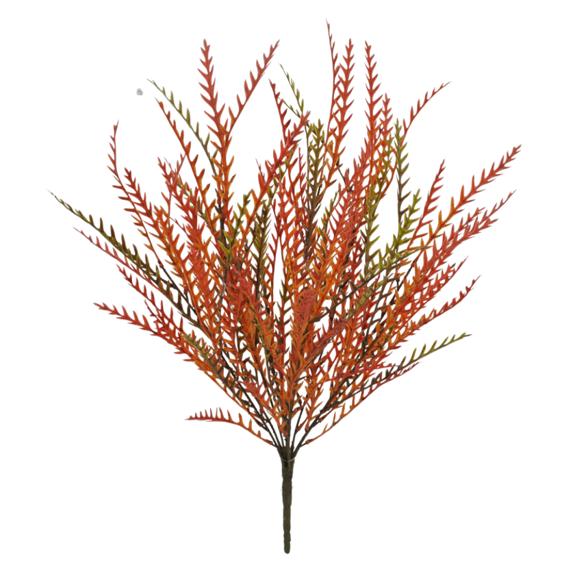 21.5" Plastic Fern Bush X9