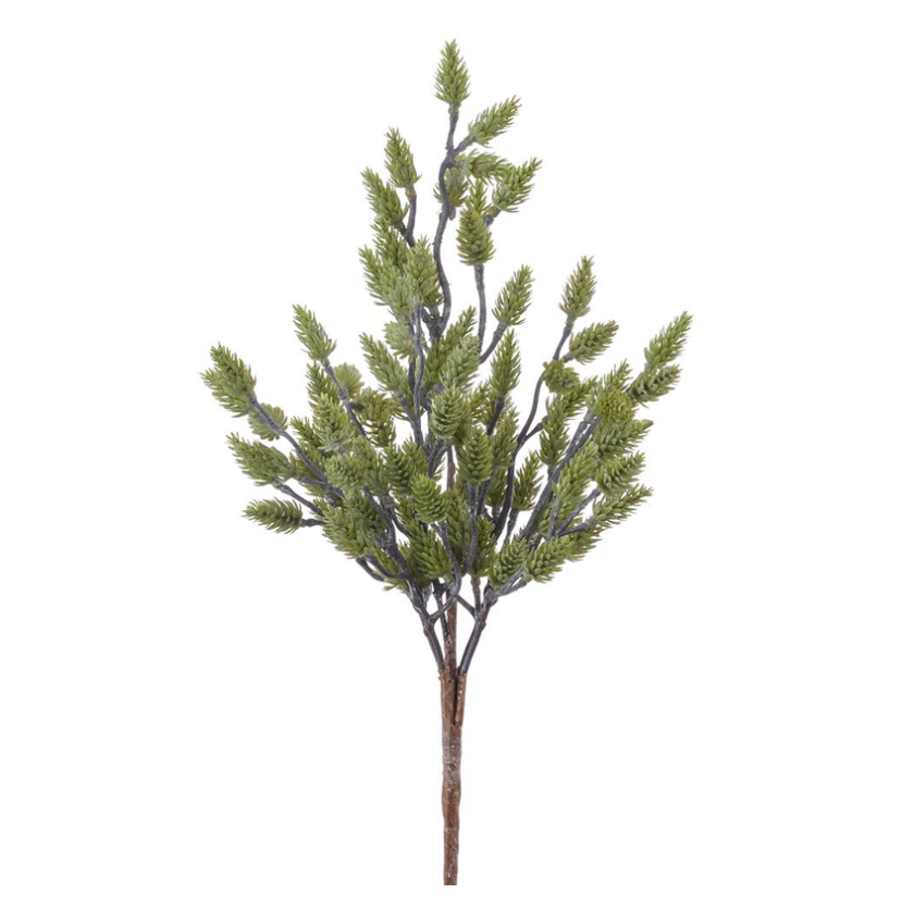16" Plastic Pine Cone Bush