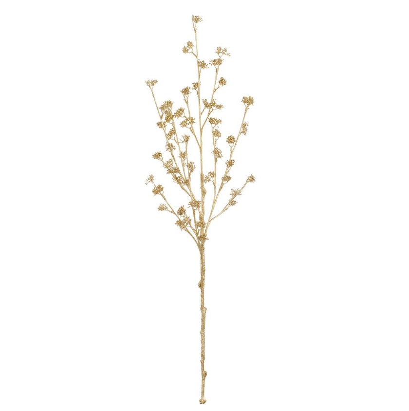 39" Metallic Berry Spray (Gold)