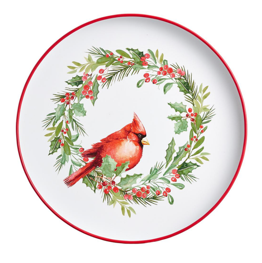 15.5" Metal Cardinal Plate
