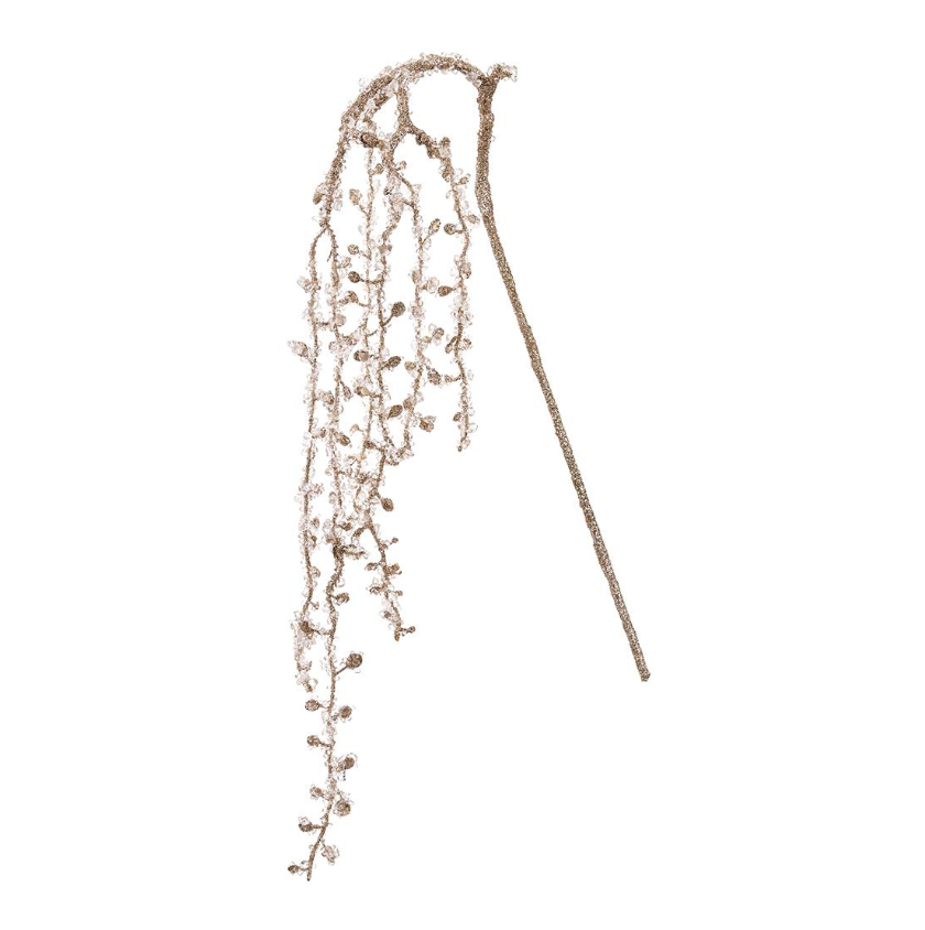 41" Glitter/Beaded Hanging Spray (Champagne)
