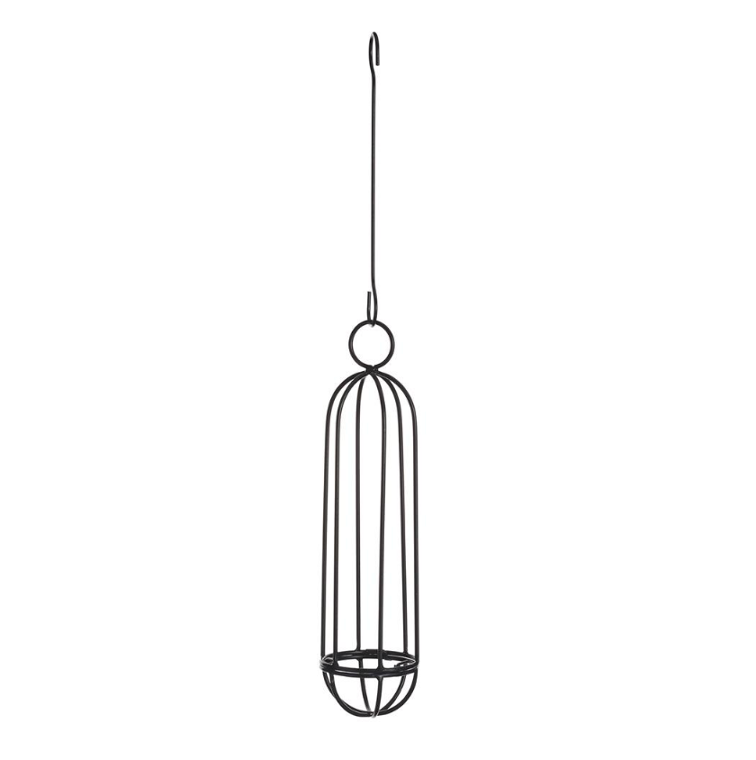 15.9"H Hanging Planter (Black)