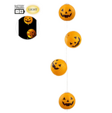 57" Battery Operated Jack-O-Lant Garland (Orange/Black)
