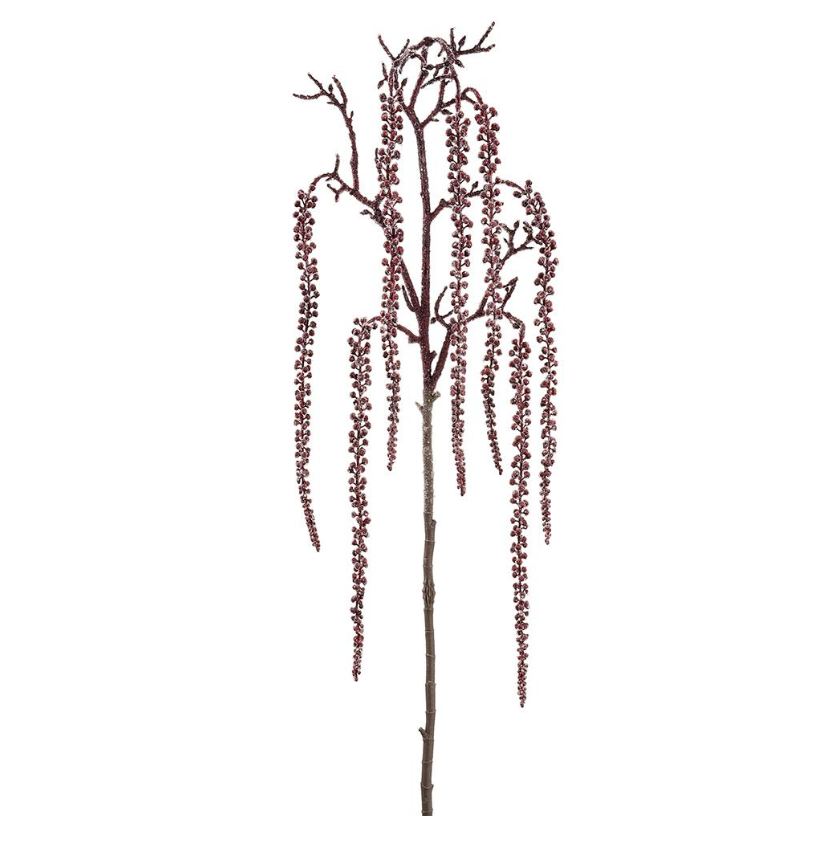 43" Beaded Sedum Hanging Spray (Burgundy)