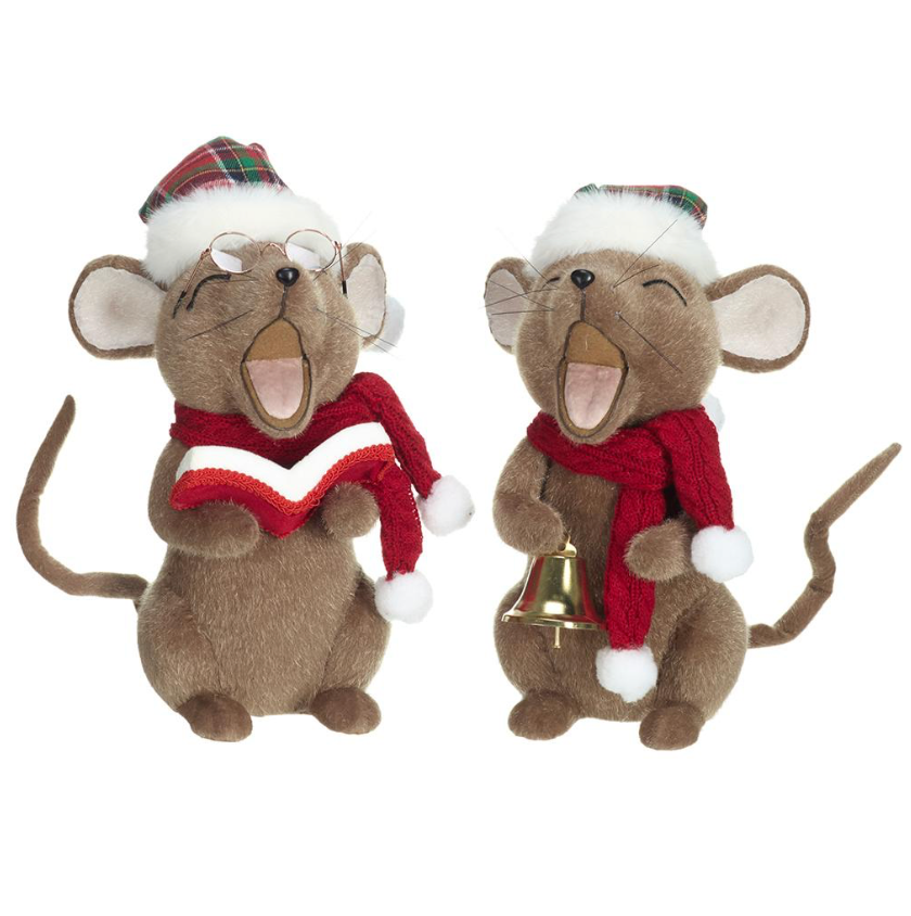 14" Festive Mouse (Sold Individually)