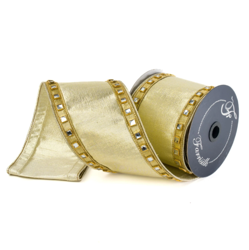 4"X5YD Bevel Border (Platinum) Farrisilk