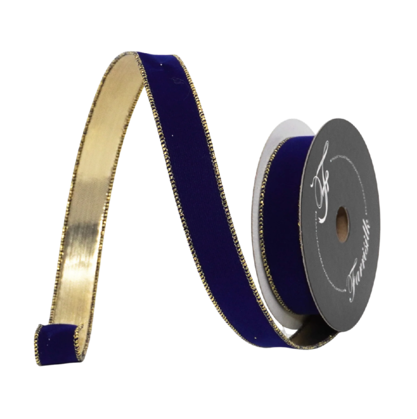 1"X10YD Suede Velvet (Royal Blue)