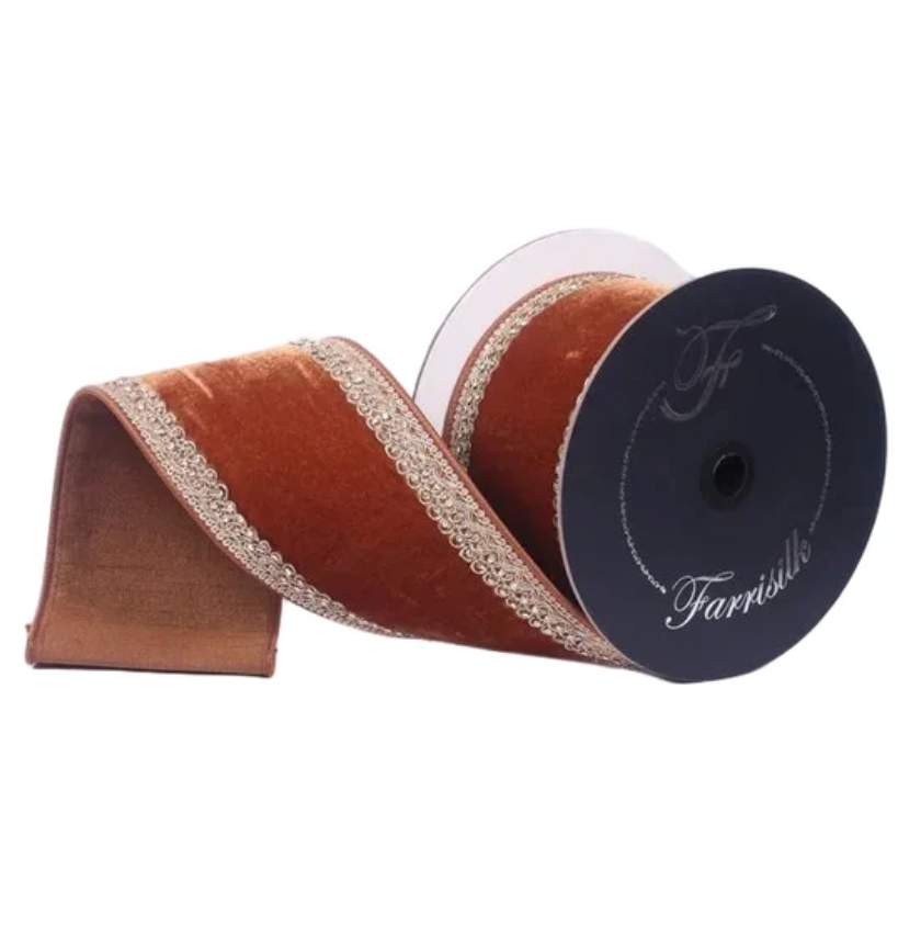 4"X5YD Plush Topaz (Pecan) Farrisilk
