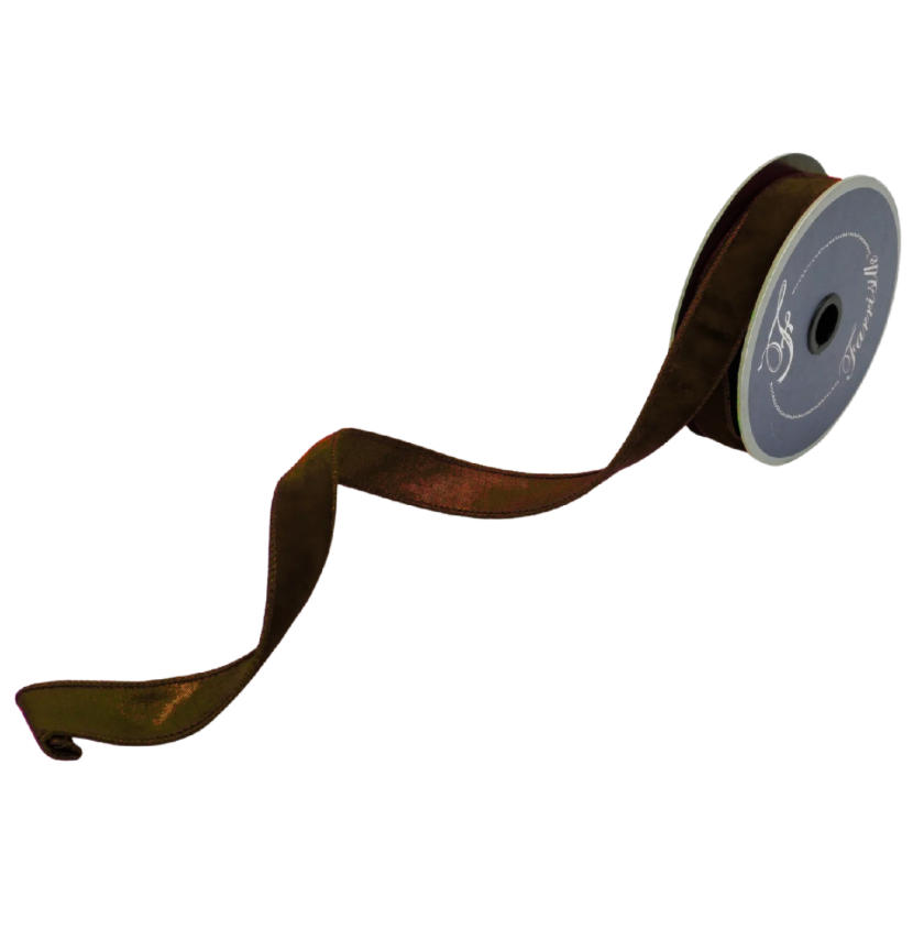 1"X10YD Velvet Luster (Chocolate) Farrisilk
