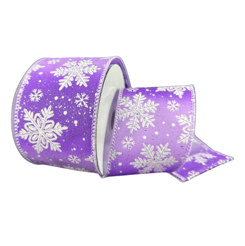 2.5"X10Y Ombre Snowflakes (Lavender/Purple)