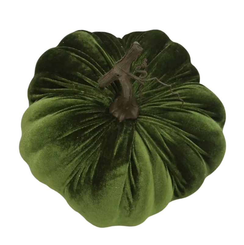 10" Velvet Pumpkin (Green)