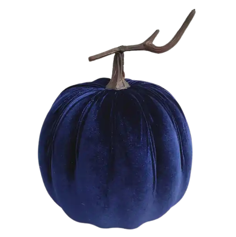 7.5" Velvet Pumpkin (Royal Blue)