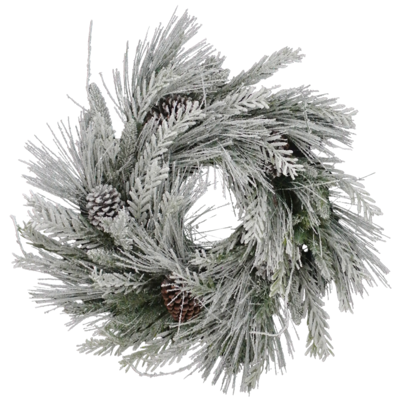 28" Mixed Pine Pinecone Wreath