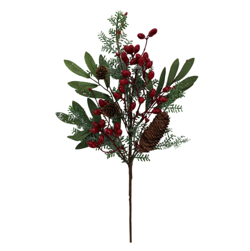 19" Frosted Pine Berry