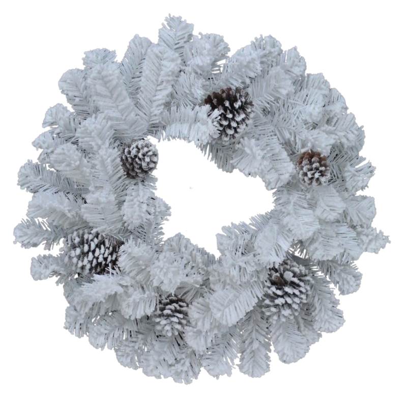 24" Pine Pinecone Wreath