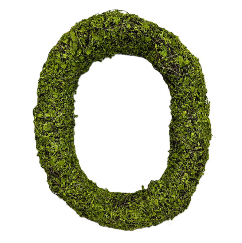18" Moss Oval Wreath
