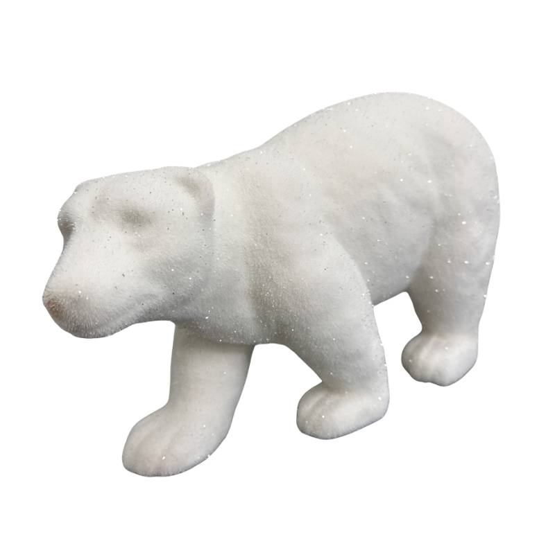 8" White Decor Polar Bear