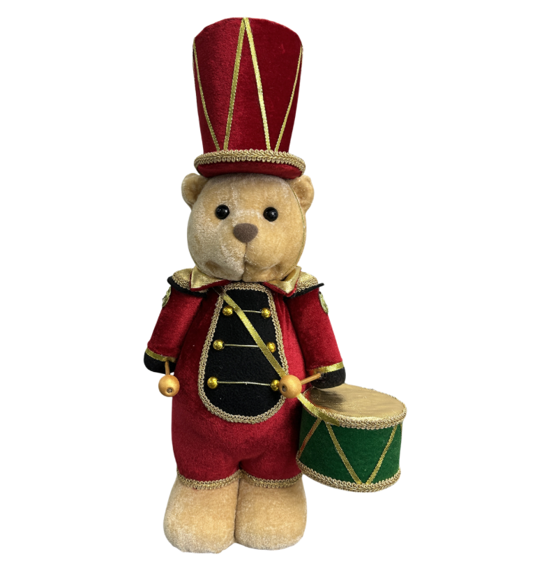 17" Standing Bear W/ Drum