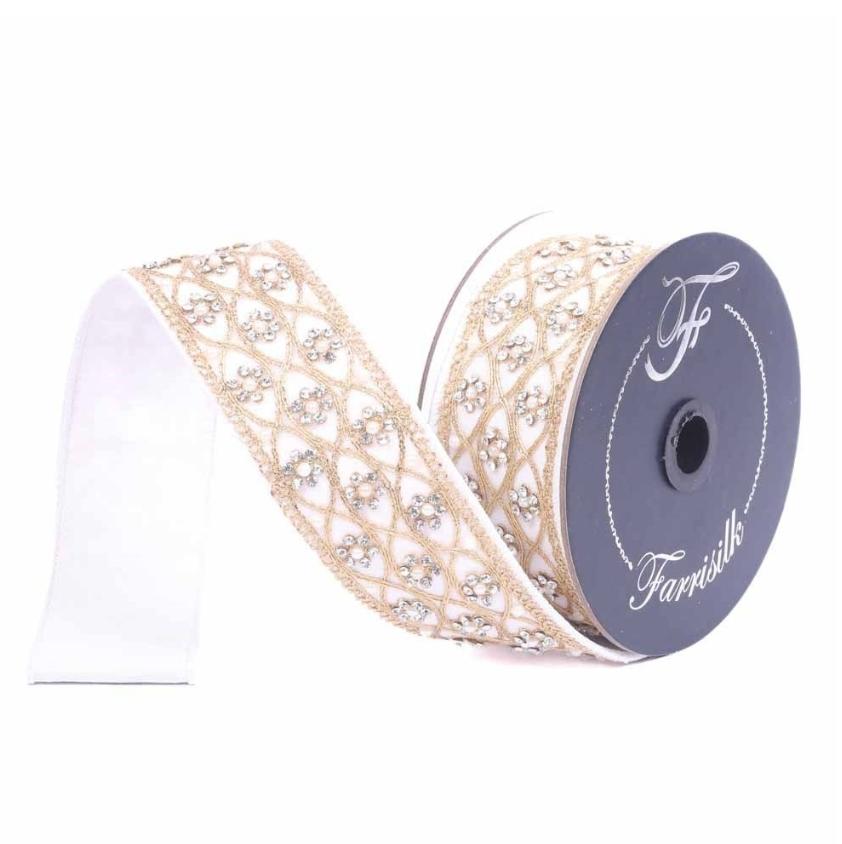 2"X5YD Posh Pearl (Ivory) Farrisilk