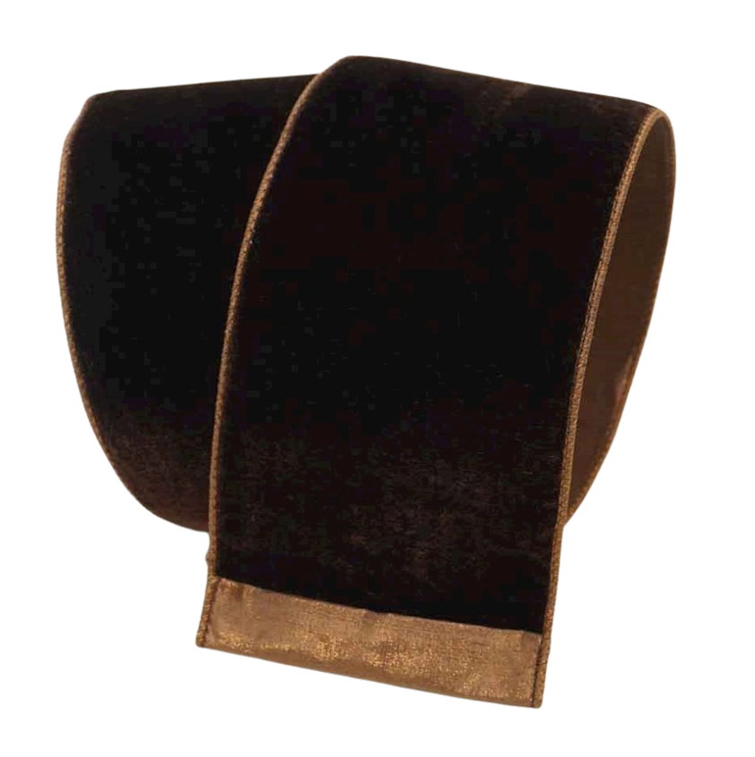 4"X10YD Velvet Luster (Chocolate) Farrisilk