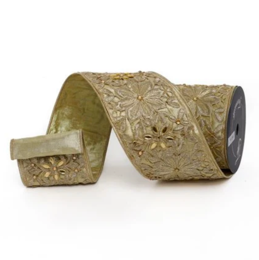 4"X5YD Starlit Garden (Gold) Farrisilk